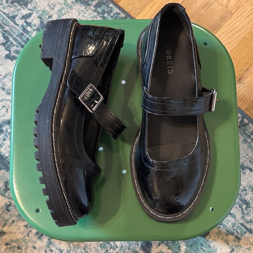 Torrid Black Patent Mary Janes